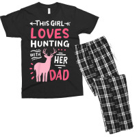 Hot Trend Hunting Girl With Her Dad Father's Day Men's T-shirt Pajama Set | Artistshot