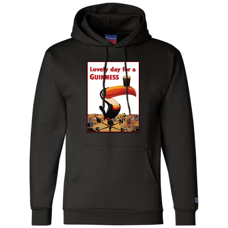 Lovely Day For A Guinness Poster .png Champion Hoodie | Artistshot