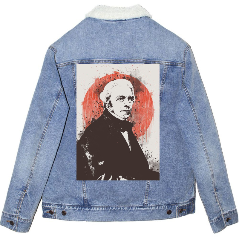 Michael Faraday Painting Unisex Sherpa-lined Denim Jacket | Artistshot