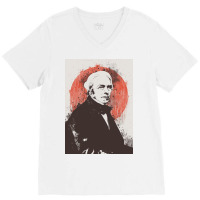 Michael Faraday Painting V-neck Tee | Artistshot