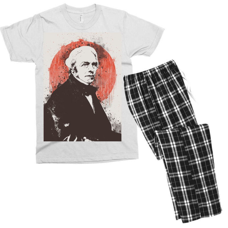 Michael Faraday Painting Men's T-shirt Pajama Set | Artistshot