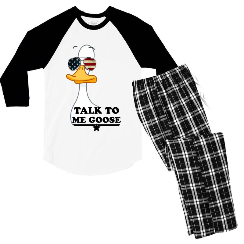 Talk To Me Men's 3/4 Sleeve Pajama Set | Artistshot