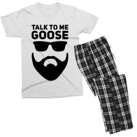 Talk To Me Goose Men's T-shirt Pajama Set | Artistshot