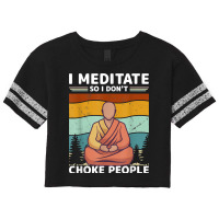 I Meditate Vintage Buddha Buddhism Zen Spiritual Meditation T Shirt Scorecard Crop Tee | Artistshot