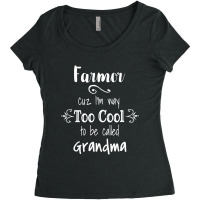 Farmor Too Cool To Call Grandma Danish Swedish Grandmother Women's Triblend Scoop T-shirt | Artistshot