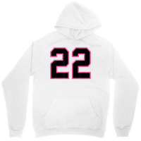 Number 22 Sports Jersey Athlete Fan Pink Black Lucky Number T Shirt Unisex Hoodie | Artistshot