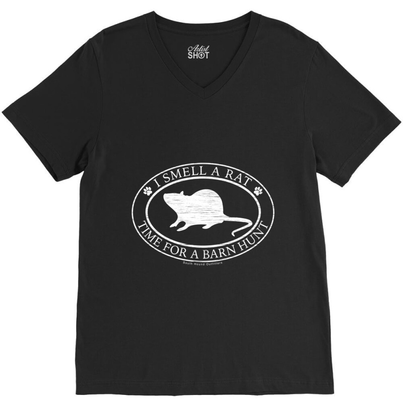 Limited Edition I Smell A Rat, Barn Hunt V-Neck Tee by Estrada Link | Artistshot