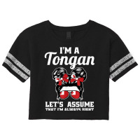 I'm A Tongan Let's Assume That Tonga Space Buns T Shirt Scorecard Crop Tee | Artistshot