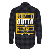 Ice. Hockey Player Gift Straight Outta The Penalty Box T Shirt Flannel Shirt | Artistshot