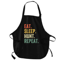 Hot Trend Mens Eat Sleep Hunt Repeat Hunter Vintage Hunting Medium-length Apron | Artistshot