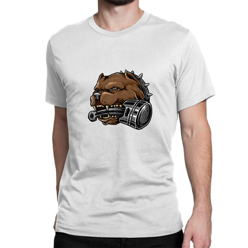 Ferocious Pit Bull Dog Classic T-shirt | Artistshot