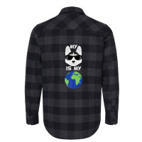 My Siberian Husky Is My World Siberian Husky Flannel Shirt | Artistshot