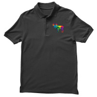 Limited Edition Moose Colorful Low Poly Art Hunting Theme- Hunters Men's Polo Shirt | Artistshot