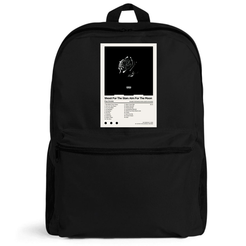 Shoot For The Stars Aim For The Moon Smoke Poster Backpack | Artistshot