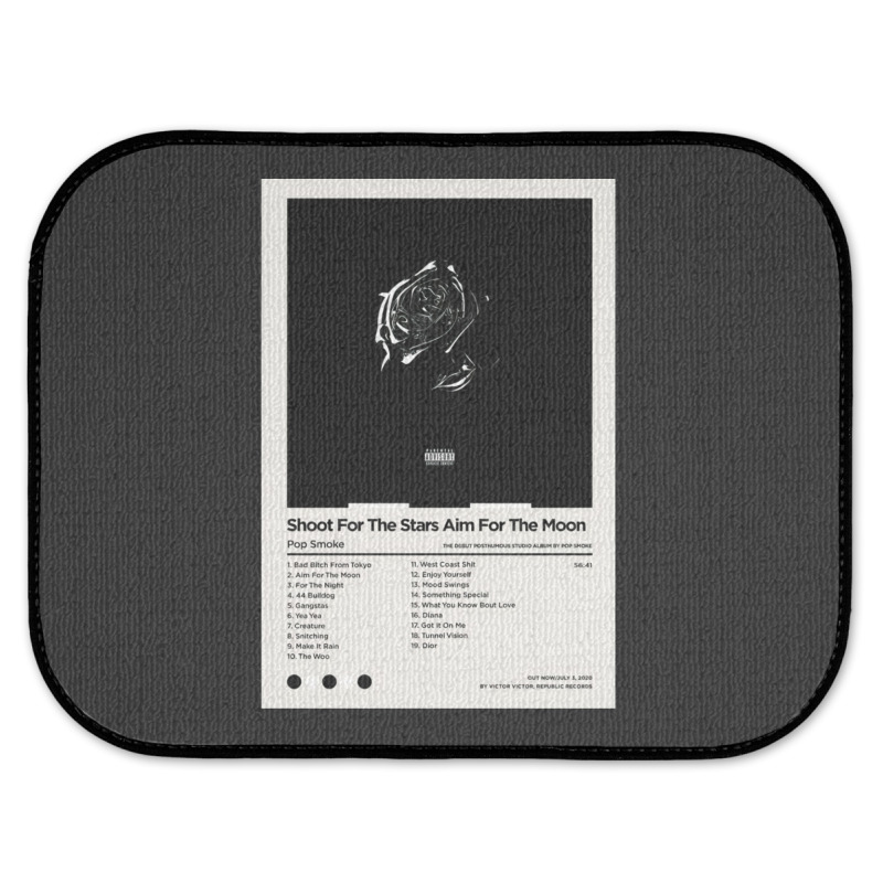 Shoot For The Stars Aim For The Moon Smoke Poster Rear Car Mat | Artistshot