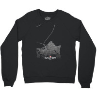 Kuwait City City Map Travel Souvenir Hometown T Shirt Crewneck Sweatshirt | Artistshot