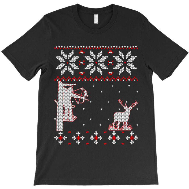 Trending Archery Cute Bow Hunter Deer Hunting Ugly Christmas T-shirt | Artistshot