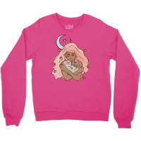 A Girl And Her Cat Crewneck Sweatshirt | Artistshot