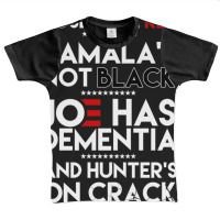 Roses Are Red Kamala's Not Black Joe Has Dementia And Hunters On Crack Graphic Youth T-shirt | Artistshot