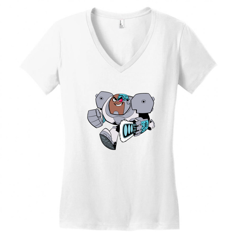 Cyborg Women's V-Neck T-Shirt by poharianto | Artistshot