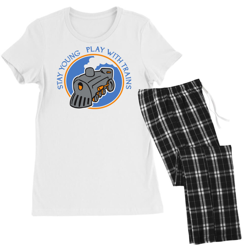 Play With Train Women's Pajamas Set by Farrel T-shirt | Artistshot