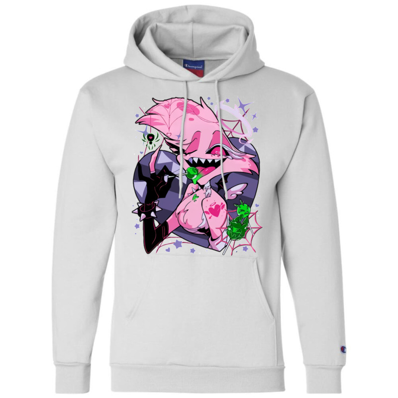 Angel Dusts Tricks And Treats Champion Hoodie by rinseklaceku | Artistshot