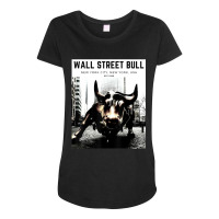 Trending Wall Street Bull Day Trading Stock Market Maternity Scoop Neck T-shirt | Artistshot