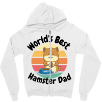 Worlds Best Hamster Dad Hamster Owner Zipper Hoodie | Artistshot