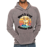 Worlds Best Hamster Dad Hamster Owner Vintage Hoodie | Artistshot