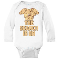 Morel Search Mushroom Hunting Mycologist Mycology Graphic T Shirt Long Sleeve Baby Bodysuit | Artistshot