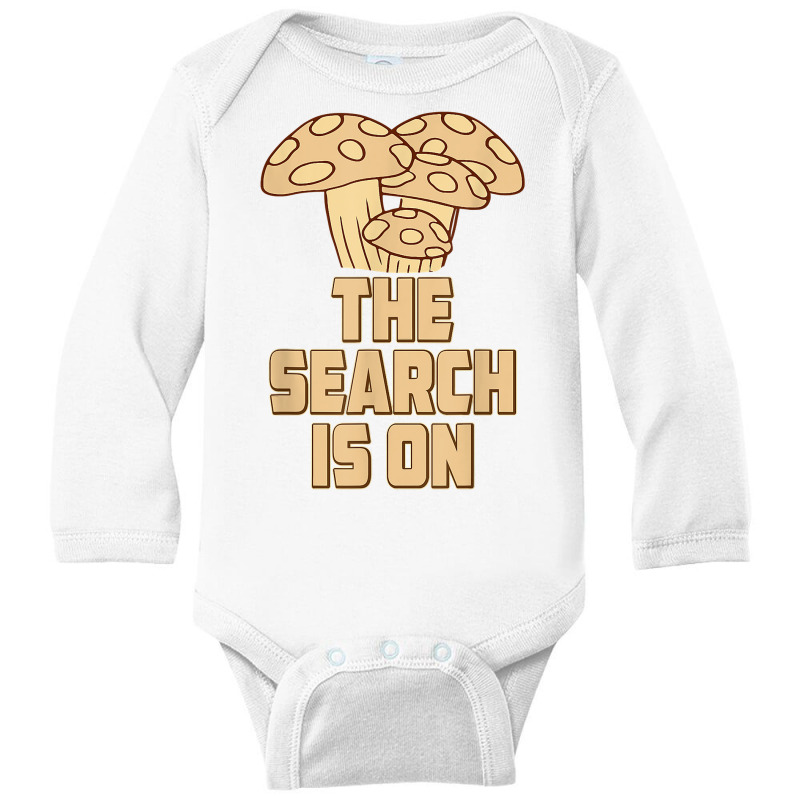 Morel Search Mushroom Hunting Mycologist Mycology Graphic T Shirt Long Sleeve Baby Bodysuit by hyong5i4 | Artistshot