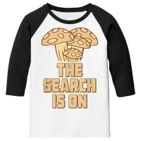 Morel Search Mushroom Hunting Mycologist Mycology Graphic T Shirt Youth 3/4 Sleeve | Artistshot