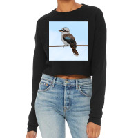 Kookaburra Vogel Zeichnung Biologe Vogelfreund Tierfreund Ornithologe  Cropped Sweater | Artistshot