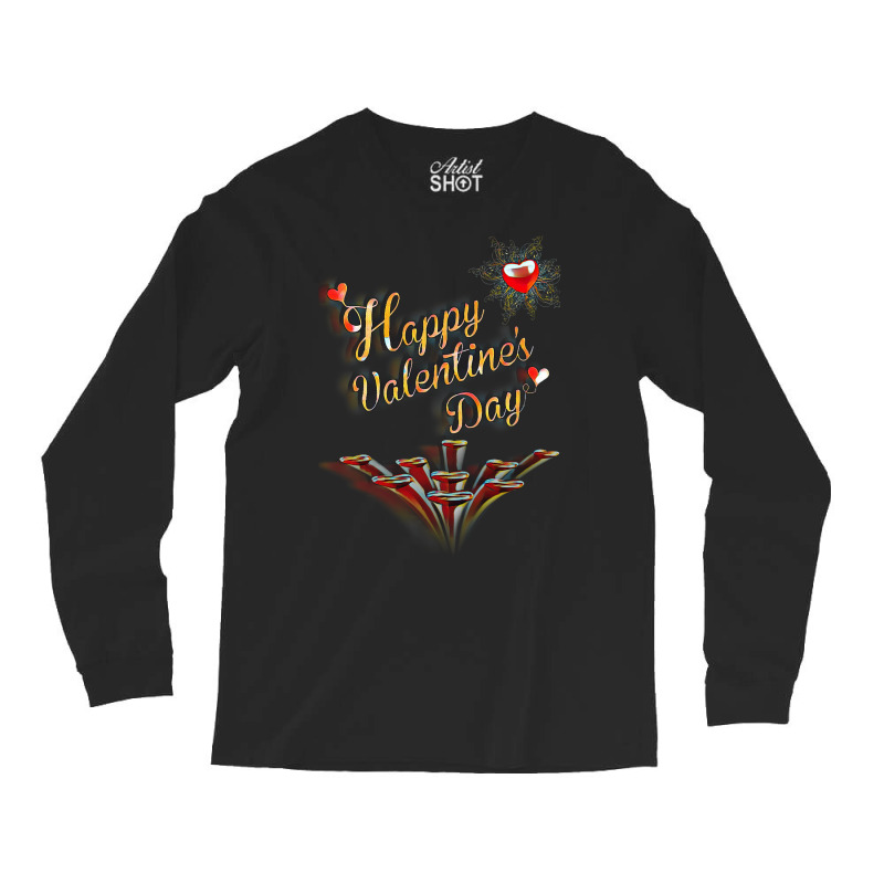 Happy Valentines Day One Long Sleeve Shirts | Artistshot