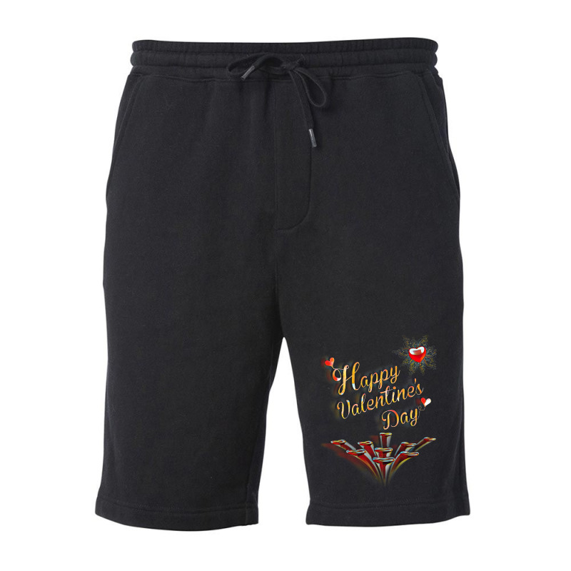 Happy Valentines Day One Fleece Short | Artistshot