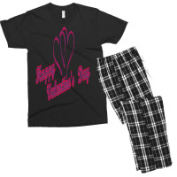 Happy Valentines Day Art Men's T-shirt Pajama Set | Artistshot