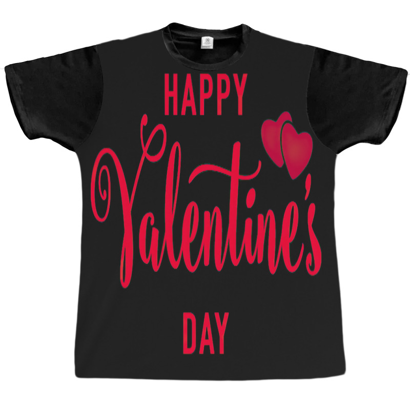 Happy Valentines Day Heart Graphic T-shirt | Artistshot