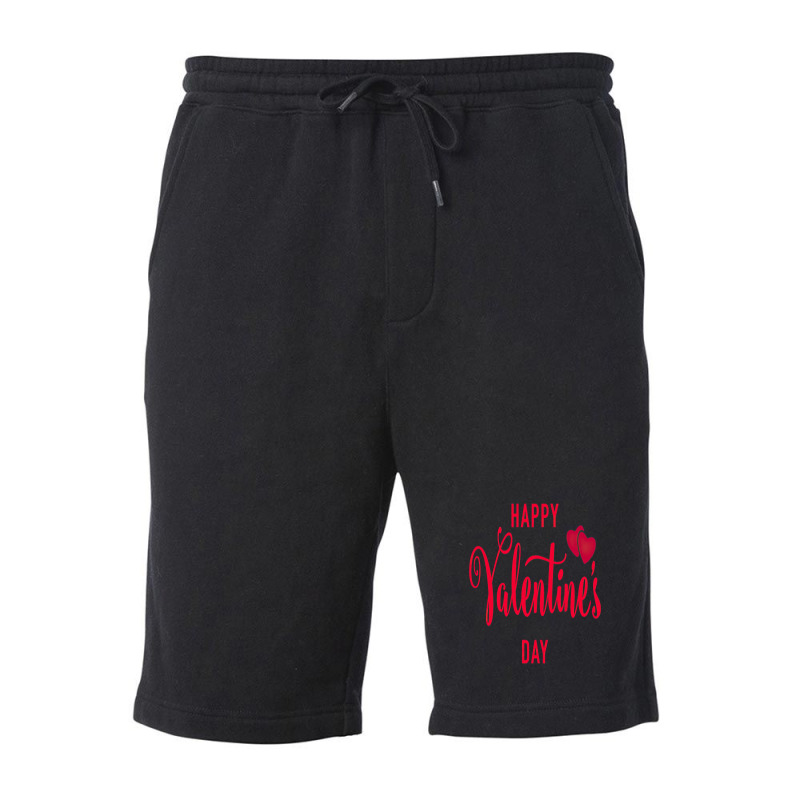 Happy Valentines Day Heart Fleece Short | Artistshot