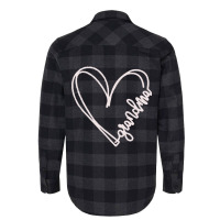 Worlds Coolest Grandma Heart Shirt Flannel Shirt | Artistshot