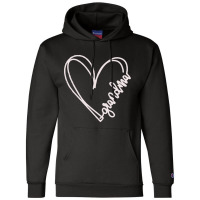 Worlds Coolest Grandma Heart Shirt Champion Hoodie | Artistshot