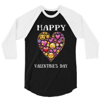 Love Emoticon   Valentine's Day 3/4 Sleeve Shirt | Artistshot