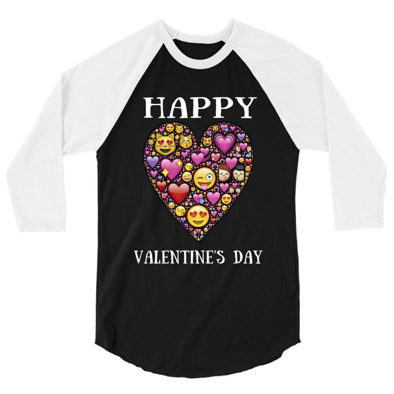 Love Emoticon   Valentine's Day 3/4 Sleeve Shirt | Artistshot