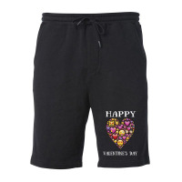 Love Emoticon   Valentine's Day Fleece Short | Artistshot