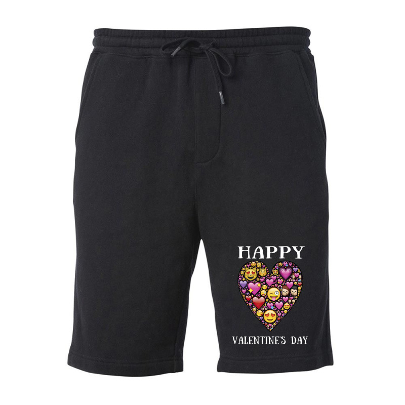 Love Emoticon   Valentine's Day Fleece Short | Artistshot