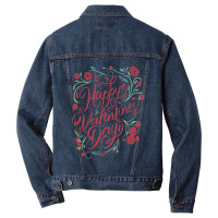 Happy Valentines Day Men Denim Jacket | Artistshot