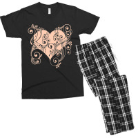 Valentine Day, Happy Valentine Day, Red Heart Men's T-shirt Pajama Set | Artistshot