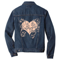 Valentine Day, Happy Valentine Day, Red Heart Men Denim Jacket | Artistshot