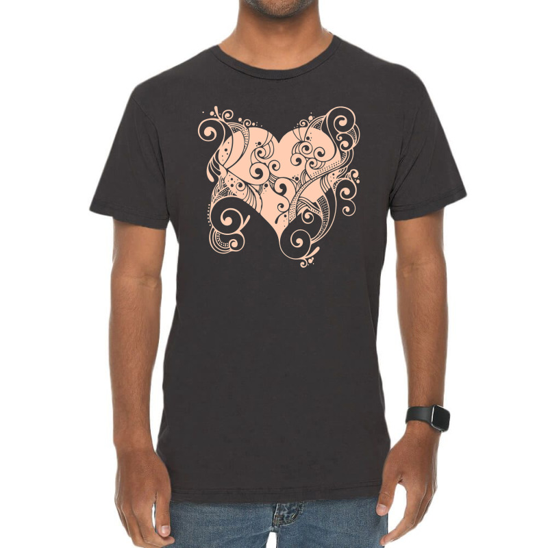 Valentine Day, Happy Valentine Day, Red Heart Vintage T-shirt | Artistshot