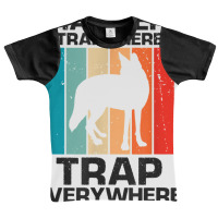 Mens Traps Here Traps There Traps Everywhere For Yote Hunting T Shirt Graphic Youth T-shirt | Artistshot