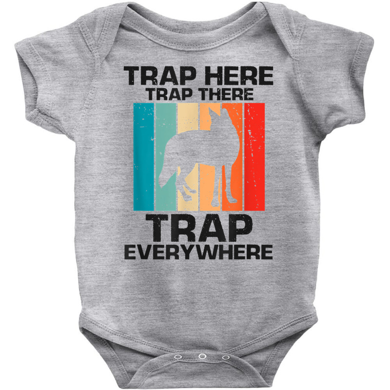 Mens Traps Here Traps There Traps Everywhere For Yote Hunting T Shirt Baby Bodysuit | Artistshot